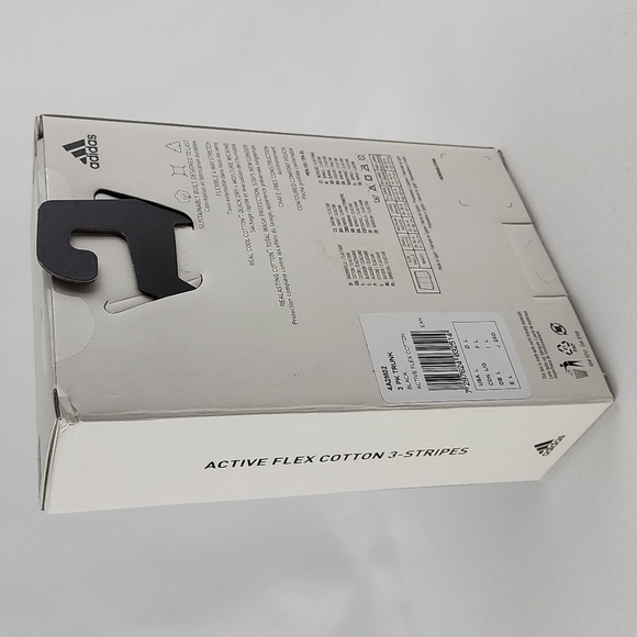 Adidas Men's 3 Pack Trunk Active Flex Cotton 3 Stripes Black Size Large - Picture 11 of 15